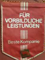 Wimpel DDR Für Vorbildliche Leistungen Beste Kompanie ! Orden Soldatentat Partei