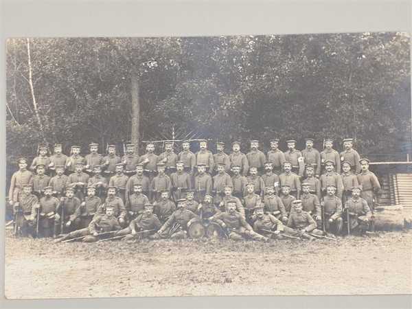 Ak Ansichtskarte Postkarte Feldpost 9. L 119 3. Zug Militaria Soldaten Regiment