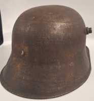 Stahlhelm M16 Hörnerhelm Steelhelmet S1 62 Kampfschaden Casque Militaria 1. WK