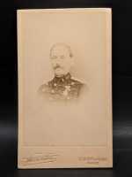 CDV um 1900 Militaria Paris Frankreich Soldat mit Orden...