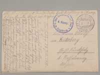 Ak Ansichtskarte Postkarte Feldpost Juvrecourt Augsburg Landsturm Infanterie Bat