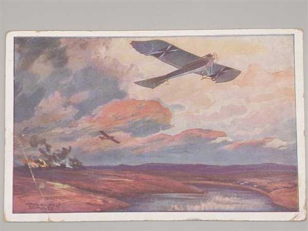 Ak Ansichtskarte Postkarte Feldpost Luftflotten Verein Gottmadingen 1915 Flieger