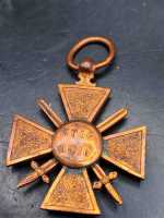 Frankreich Croix de Guerre 1914-1916 Orden Abzeichen Militaria Medal Badge