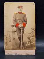 CDV um 1900 Militaria Soldat Uniform Waffenrock Saarburg...