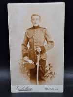 CDV um 1900 Militaria Soldat Uniform Waffenrock Dresden...