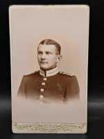 CDV um 1900 Militaria Soldat Uniform Waffenrock Dresden...