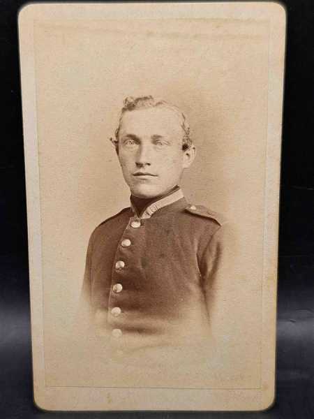 CDV um 1900 Militaria Soldat Uniform Waffenrock 71. Regiment Sondershausen