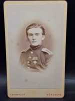 CDV um 1900 Militaria Soldat Uniform Waffenrock...