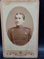 CDV um 1900 Militaria Soldat Uniform Waffenrock Ulm...