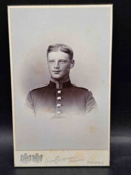 CDV um 1900 Militaria Soldat Uniform Waffenrock Hersfeld 8. Infanterie Regiment