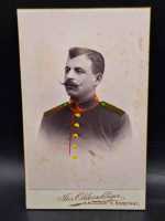 CDV um 1900 Militaria Soldat Uniform Waffenrock Coloriert...