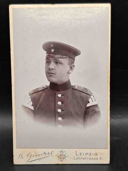 CDV um 1900 Militaria Soldat Uniform Waffenrock 134 Regiment Schwalbennest