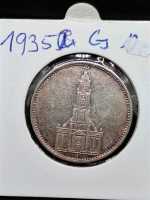 Deutsches Reich 5 Reichsmark 1935 G Silbermünze Garnisonkirche Mit HK