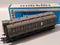 Märklin 4005 Eisenbahn H0 Abteilwagen mit Bremserhaus Personenwagen 2 Klasse OVP