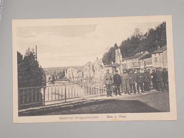 Ak Ansichtskarte Postkarte Feldpost Westlicher Kriegsschauplatz Dun a. Maas