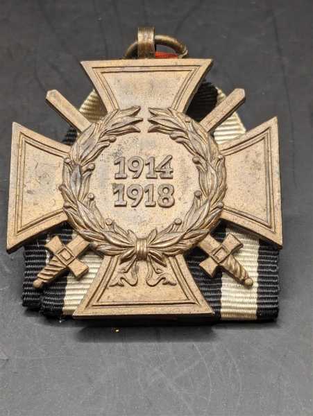 Orden Frontkämpfer Ehrenkreuz 1914-1918 am Band Militaria Hersteller O.1 RAR