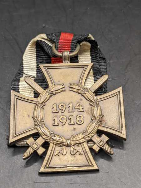 Orden Frontkämpfer Ehrenkreuz 1914-1918 am Band Militaria Hersteller G & S RAR