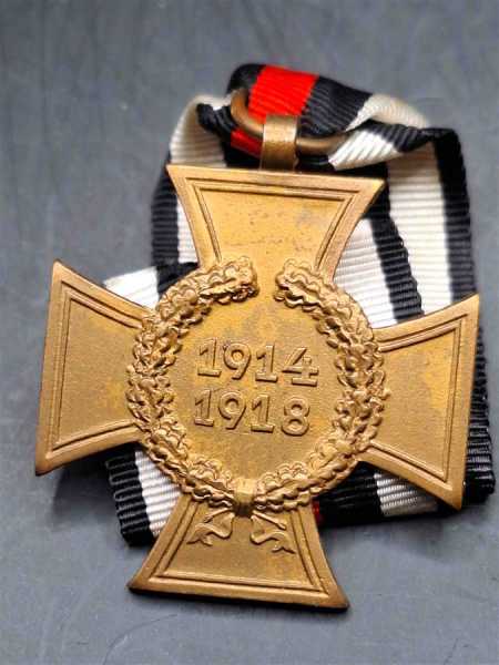 Orden Kriegsteilnehmerkreuz 1914-1918 am Band Militaria Hersteller W.R.