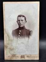 CDV um 1900 Militaria Soldat Uniform Waffenrock...