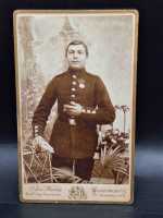 CDV um 1900 Militaria Soldat Uniform Waffenrock...