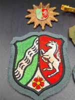 Konvolut Mützenstern Polizei Nordrhein-Westfalen Wappen Badge Stoffabzeichen