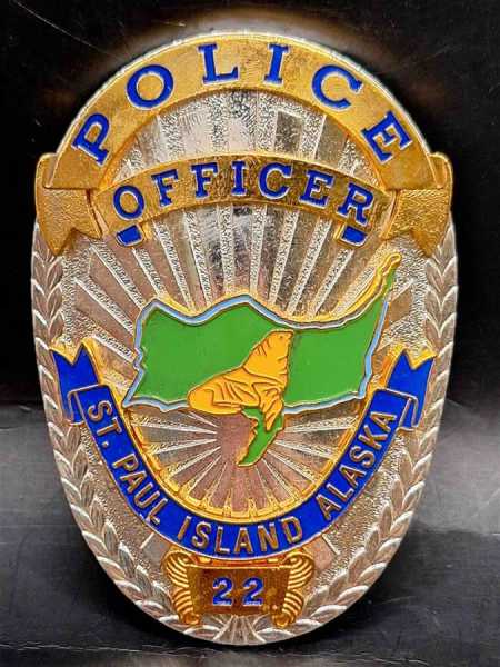 St. Paul Island Alaska 22 US Polizei Police Badge Abzeichen Marke Insigne Orden