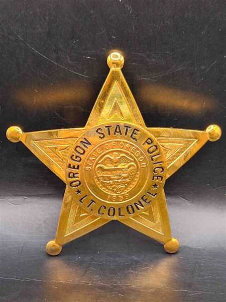 Oregon Lt. Colonel State Police Polizei USA Badge Abzeichen Marke Insigne Orden