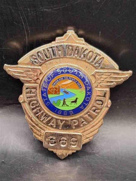 South Dakota Highway Patrol US Polizei Police Badge Abzeichen Marke Insigne Orden