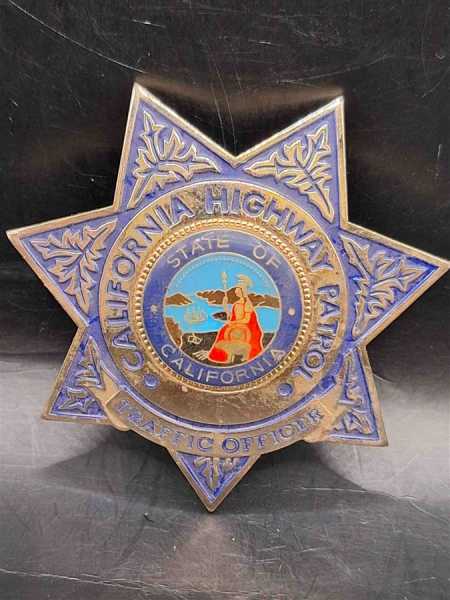 California Highway Patrol US Polizei Police Badge Abzeichen Marke Insigne Orden