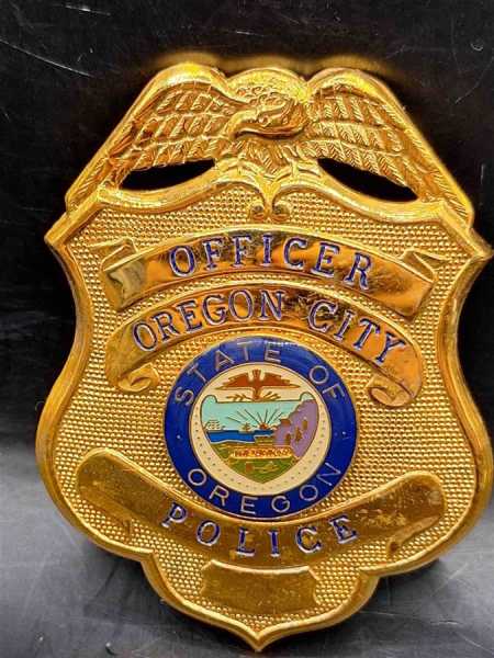 Officer Oregon City US Polizei Police Badge Abzeichen Marke Insigne Orden