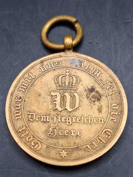 Orden Kriegsdenkmünze 1870/71 Dem Siegreichen Heere EROBERTEM GESCHUETZ