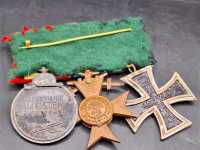 3er Ordensspange Bayern Eiserne Kreuz 1914 Ostmedaille Merenti Militärverdienstkreuz 1866