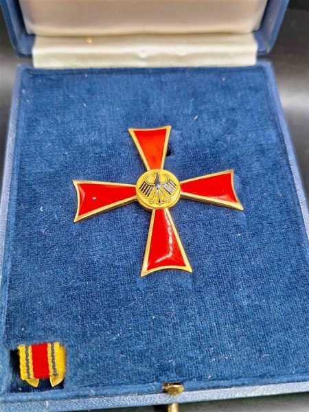 BRD Bundesverdienstkreuz BVK Nadel 1. Klasse Verdienstorden Orden Etui + Miniatur