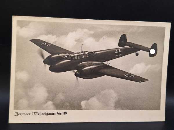 Ak Ansichtskarte Postkarte Zerstörer Messerschmitt MD 110 Luftwaffe RAR