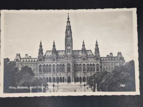 Ak Ansichtskarte Postkarte Wien Rathaus Adolf Hitler Platz Aufnahme