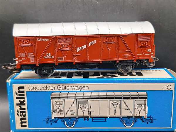 Märklin Eisenbahn Modellbau H0 4627 Gedeckter Güterwagen OVP Kühlwagen Bananen