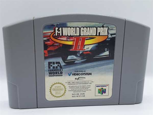 F-1 World Grand Prix II 2 Formula 1 Rennspiel Nintendo N64 Modul Spiel Game