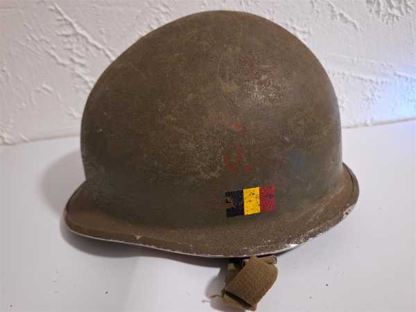 Stahlhelm Casque Steelhelmet Belgien Fallschirmjäger Springer Ähn. Bundeswehr