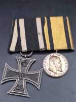 2er Ordensspange Eiserne Kreuz Wilhelm König von...