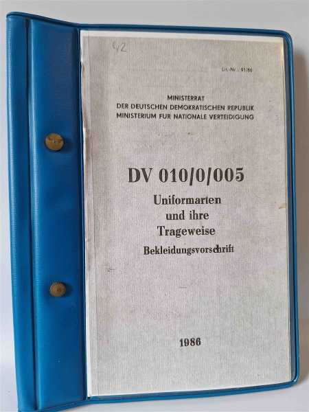 Original Bekleidungsvorschrift Uniformarten und ihre Trageweise DDR NVA