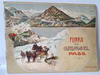 Furka und Grimsel Pass 1909 Bildband Bergtour Reisen...