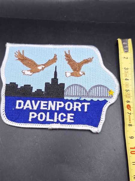 Davenport Adler Eagle Polizei Police US Patch Ärmelabzeichen USA