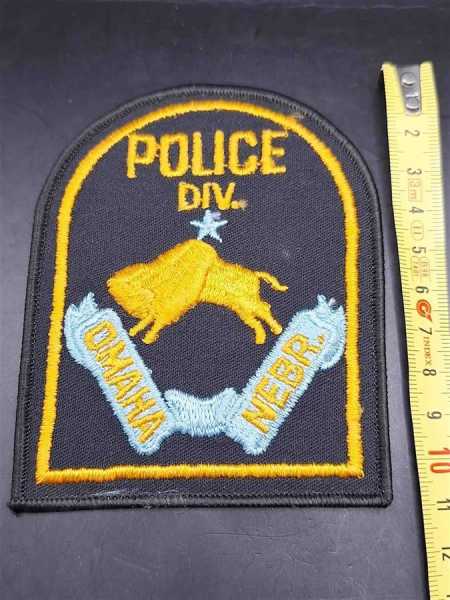 Police Div. Omaha Nebr. Polizei Police US Patch Ärmelabzeichen USA