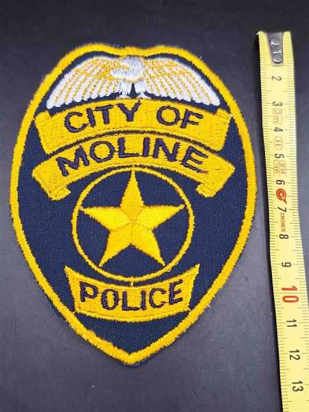 City of Moline Polizei Police US Patch Ärmelabzeichen USA