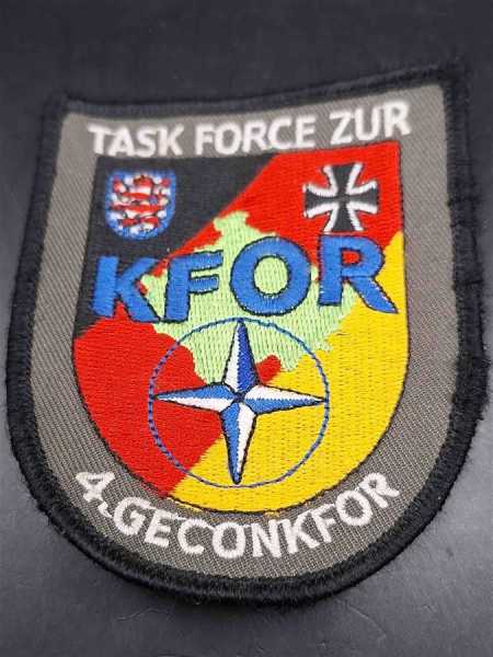 Bundeswehr Patch Ärmelabzeichen KFOR TASK FORCE ZUR 4. GECONKFOR Spezial Einheit