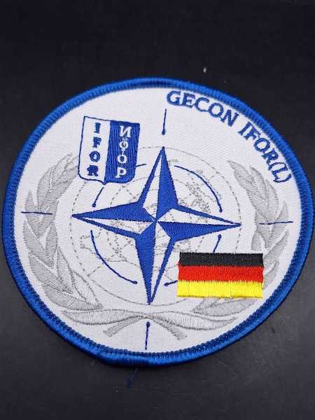 Bundeswehr Patch Ärmelabzeichen IFOR Gecon NATO Deutschland International