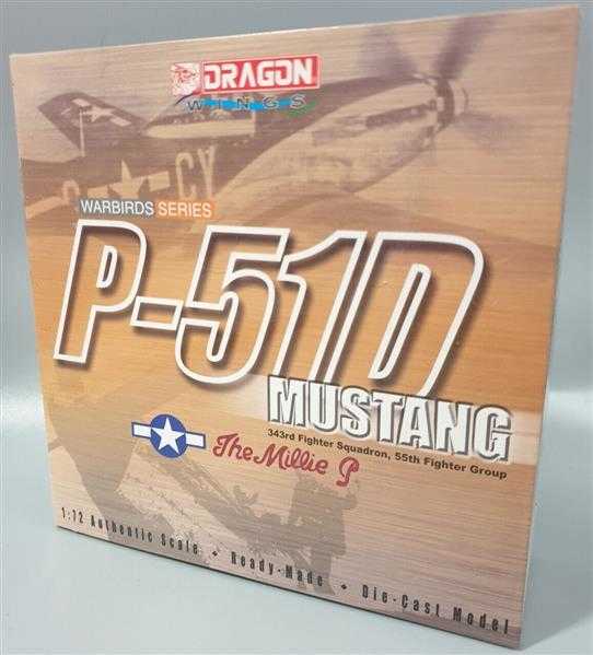 Dragon 50003 P-51D Mustang The Millie 343rd Fighter SquadFertigmodell Metal 1:72