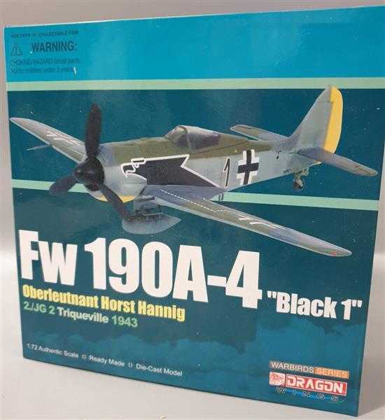 Dragon 50083 Fw 190A-4 Black 1 Hannig 2./Jg2 Triqueville Metal Fertigmodell 1:72