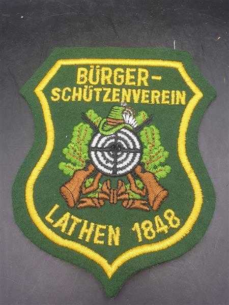 Bürger Schützenverein Lathen 1848 Ärmel Stoff Abzeichen Aufnäher Patch