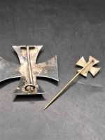 Eisernes Kreuz 1. Klasse 1914 Gewölbt Militaria Orden Ehrenzeichen + Miniatur